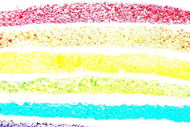 different coloured layers