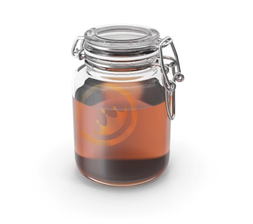 prestige provisions company logo watermark over sealed 3d jar of honey