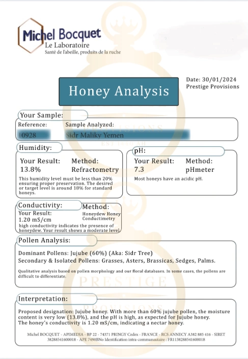 wholesale yemeni sidr honey royal maliki grade a analysis prestige provisions